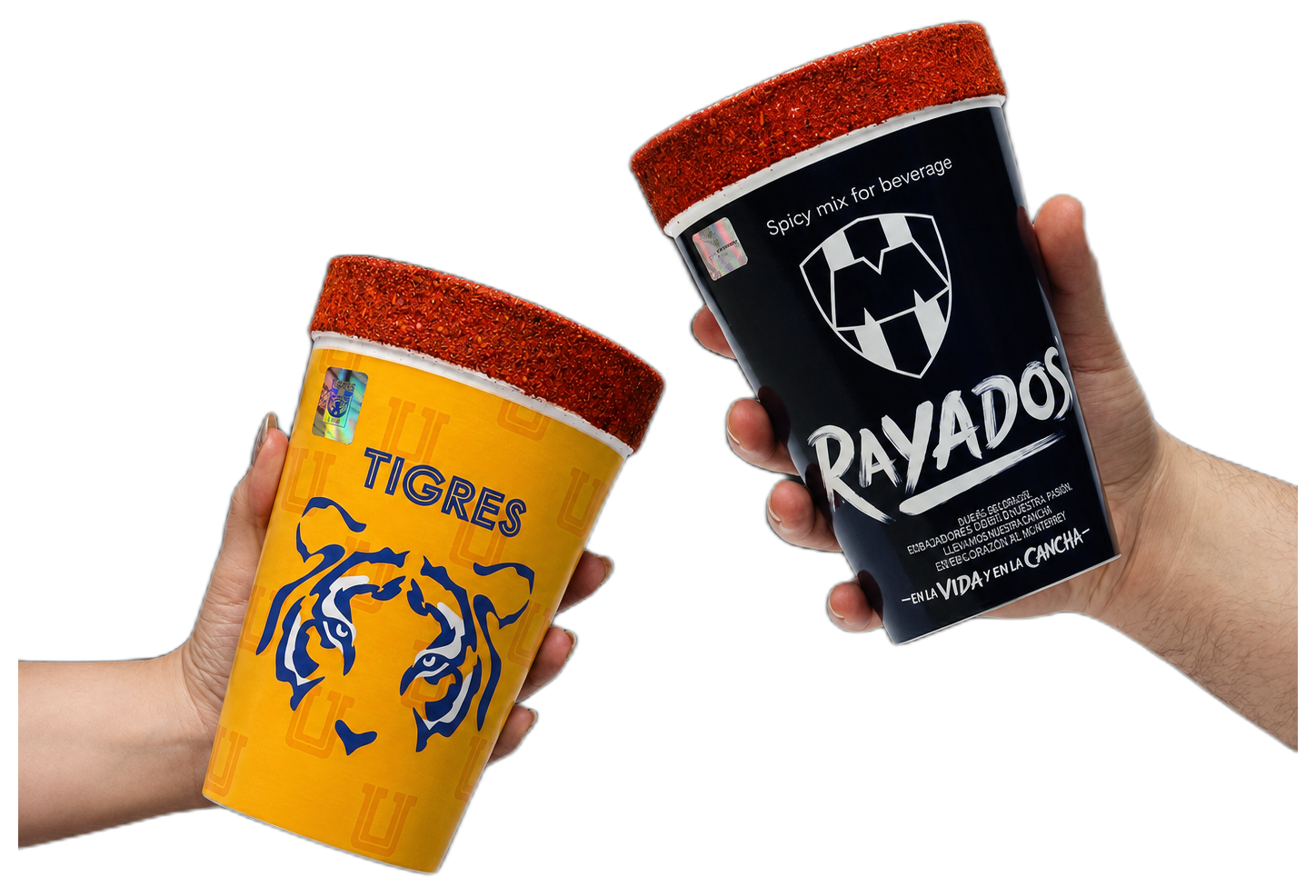 Vaso Tigres y Rayados escarchados
