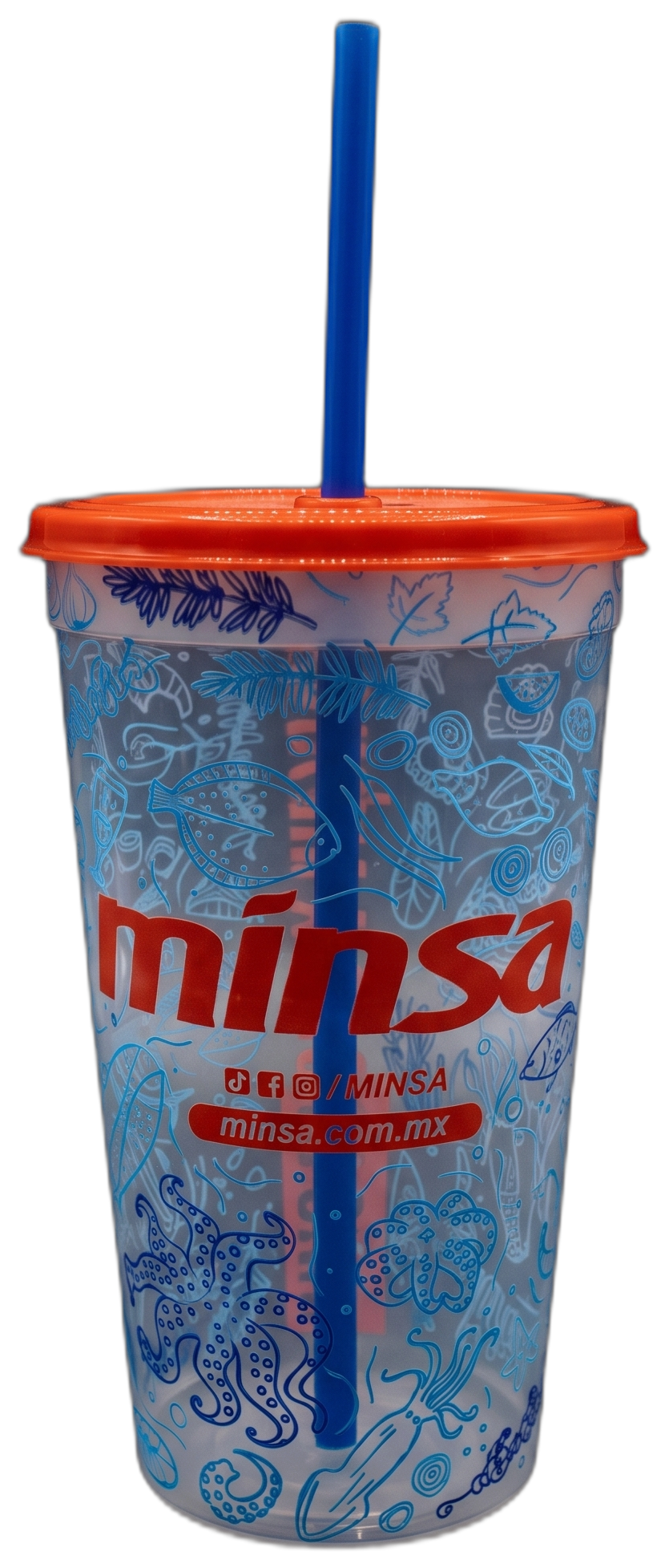 Vaso Stadium Transparente con tapa